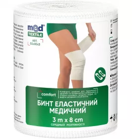 Бинт Medtextile эласт. мед. высокой растяжимости 3 м x 8 см